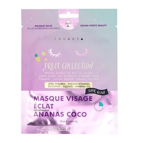 Inuwet Masque Bio Cellulose Fruit Collection Eclat Ananas Radiance (30 ml)