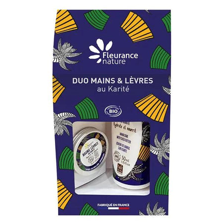 Fleurance Nature Duo baume lèvres karité 15 ml + soin mains karité bio 50 ml