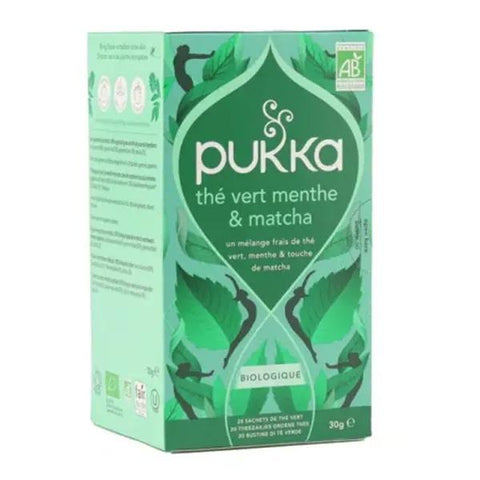 Pukka Thé Vert Bio Menthe et Matcha (20 sachets)