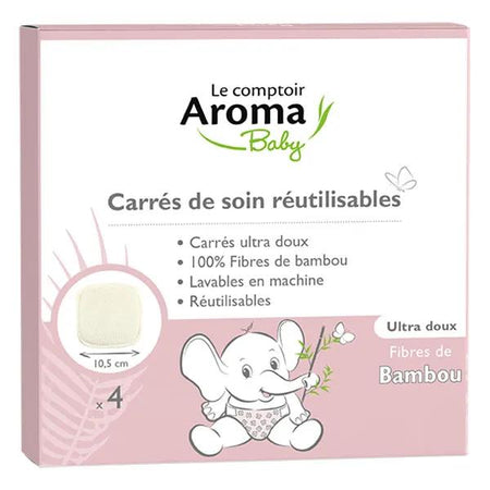 Le Comptoir Aroma Carrés Bambou Lavables 4x