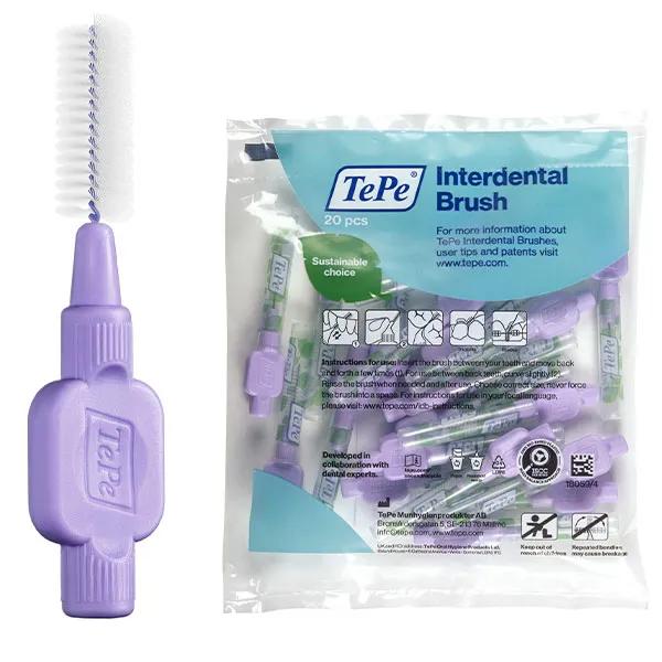 TePe Brossettes Interdentaires Extra-souples Violet 1.1 mm 20 brossettes