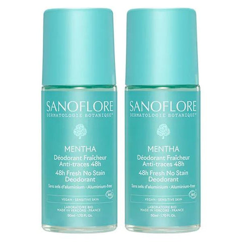 Sanoflore Déodorant Mentha 48h - lot de 2x50 ml