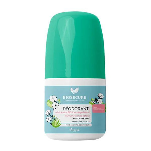 Biosecure Déodorant fleur de coton roll-on (50 ml)