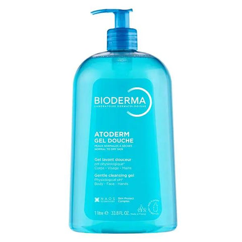 Bioderma Atoderm Gel Douche Sans Savon Peaux Sèches Famille 1L