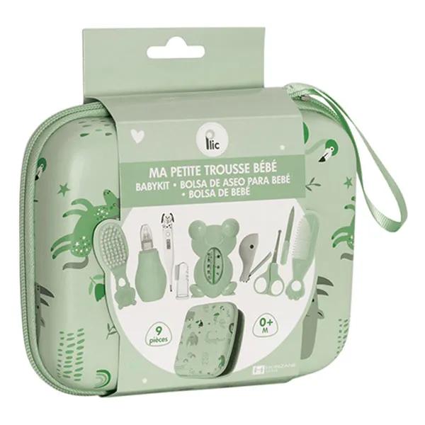 Plic Trousse de soin complète pour bébé - 9 accessoires - Vert