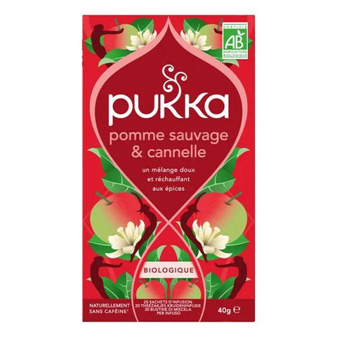Pukka Infusion Bio Pomme Sauvage et Cannelle (20 sachets)