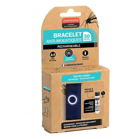 Manouka Bracelet anti-moustiques adulte - coloris marine