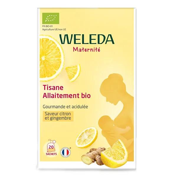Weleda Tisane allaitement bio Citron Gingembre 20 sachets