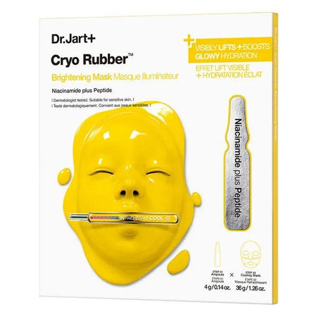 Dr Jart+ Cryo Rubber™ Masque Visage Illuminateur à la Niacinamide + Ampoule