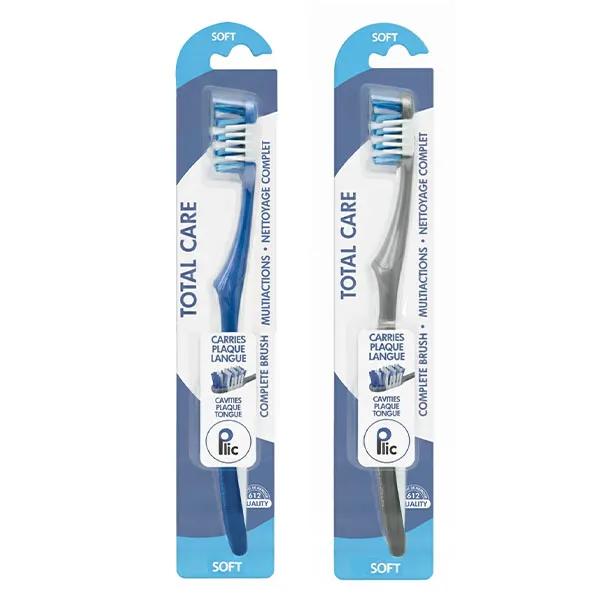 Plic Brosse à dents Total Care multi-actions poils Souples Coloris aléatoire