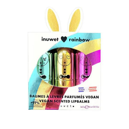 Inuwet Coffret Trio Baume à lèvres Rainbow 3x3,5g