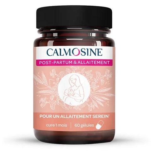 Calmosine Postpartum & Breastfeeding - Vitamins C, Magnesium, Omega 3 - 60 Capsules
