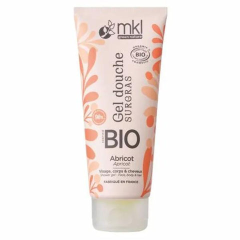 MKL Organic Apricot Shower Gel, hair, face and body 200ml