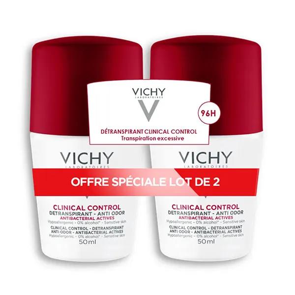 Vichy Déodorant bille Duo Clinical Control Sensitive (2x50 ml)