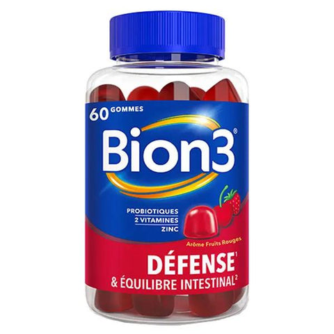 Bion 3 Defense Gummies Red Fruit Flavor - 60 gummies