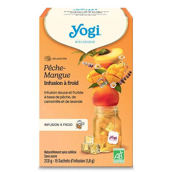 Yogi Tea Infusions à froid pêche mangue 15 sachets