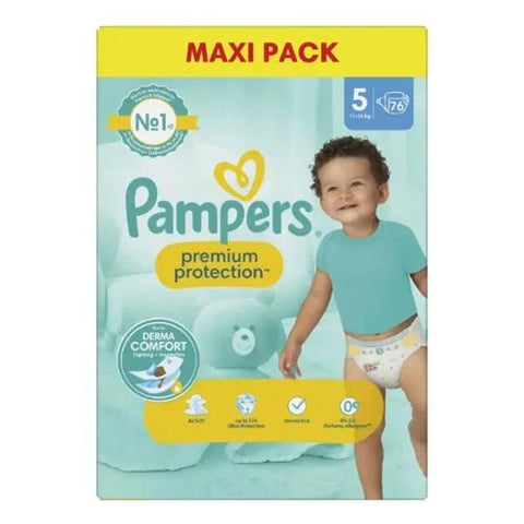 Pampers Premium Protection Size 5 - 11-16kg 80 Nappies