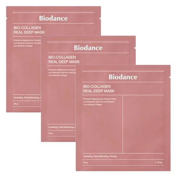 Biodance Bio Collagen Real Deep Mask masque 30g (lot de 3)
