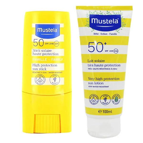 Mustela Lot Stick Solaire SPF50 & Lait Solaire SPF50+ 100ml