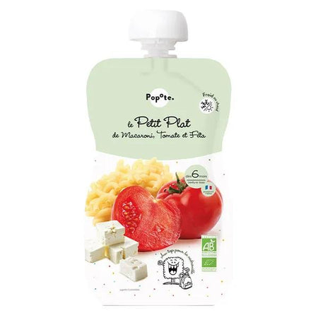 Popote Petit Plat Macaroni Tomate Feta Bio (180 g)