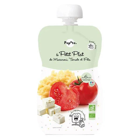 Popote Petit Plat Macaroni Tomate Feta Bio (180 g)