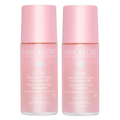 Sanoflore Déodorant Flora 48h - lot de 2x50 ml