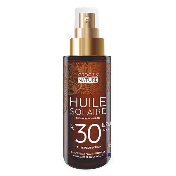 Propos'Nature Solaire Huile Solaire 84% naturelle Parfum Monoï SPF30 (100 ml)