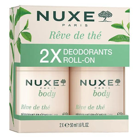 Nuxe Body Rêve de Thé Déodorant Fraîcheur 24H Roll-On Lot de 2 x 50ml
