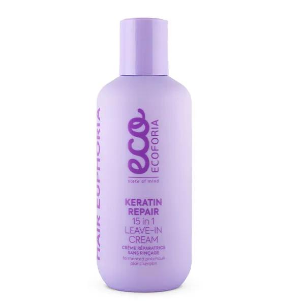 Ecoforia Crème 15en1 sans rinçage réparation kératine (200 ml)