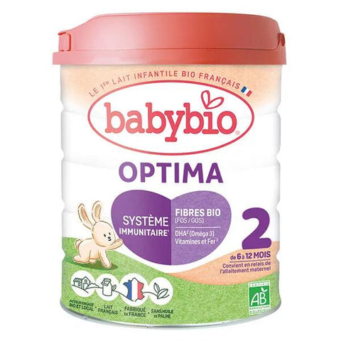 Babybio Lait infantile Optima 2ème Âge Bio 800g