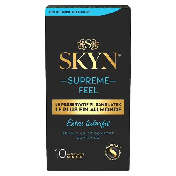Skyn Suprême Feel Extra Lubrifié 10 préservatifs ultra fins sans latex