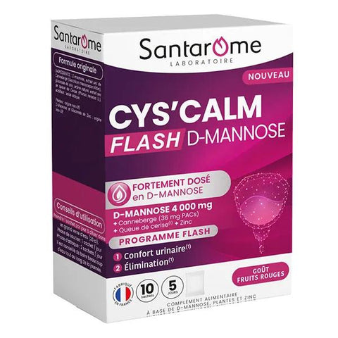 Santarome Cys'Calm D-Mannose Flash Urinary Discomfort 15 tablets