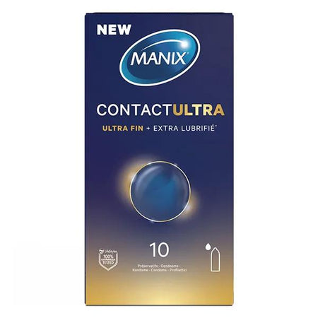 Manix Contact Ultra 10 préservatifs ultra fins et extra lubrifiés
