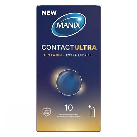 Manix Contact Ultra 10 préservatifs ultra fins et extra lubrifiés