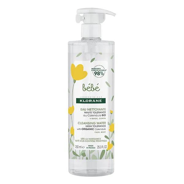 Klorane Eau nettoyante sans rinçage Bébé 750 ml