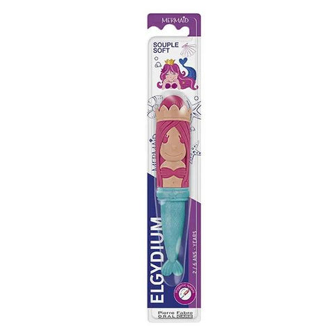 Elgydium Kids Mermaid 2 à 6 ans Brosse à dents enfant
