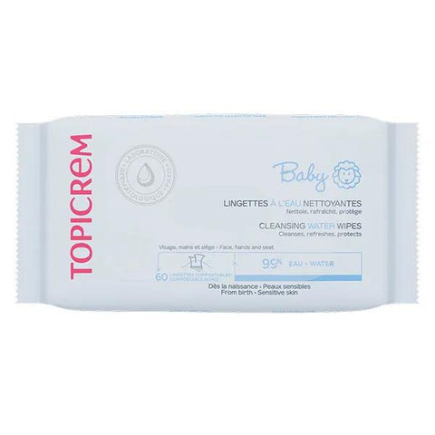 Topicrem Baby 60 Lingettes nettoyantes