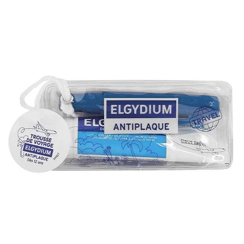 Elgydium Travel Kit Adult 1 Toothbrush + anti-plaque toothpaste 50ml