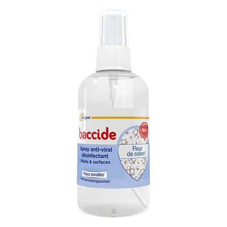 Baccide Désinfectant Spray hydroalcoolique Parfum Fleur de coton 100ml