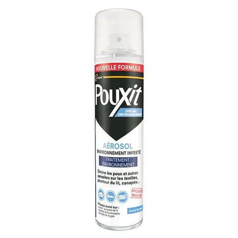 Pouxit Aérosol anti poux et/ou punaises de lit Spécial Environnement 250ml