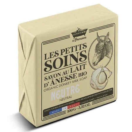 Les Petits Bains de Provence Les Petits Soins Savon au Lait d'Anesse Bio Neutre 100g