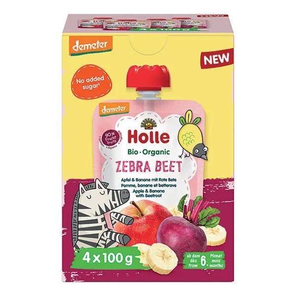 Holle Zebra Beet gourde multipack demeter 4 x 100 grammes