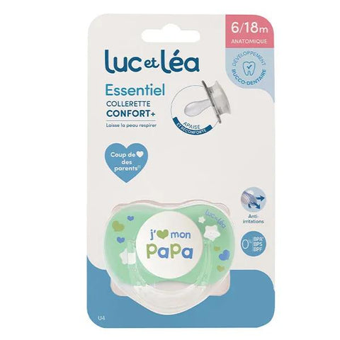 Luc et Léa Essential Pacifier I Love Dad 6-18M