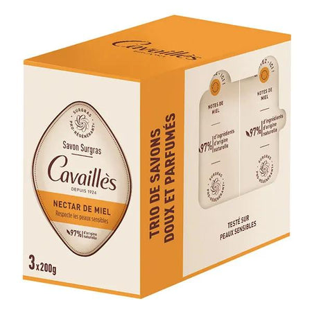 Rogé Cavaillès Savon surgras Nectar de miel (3 x 200 g)