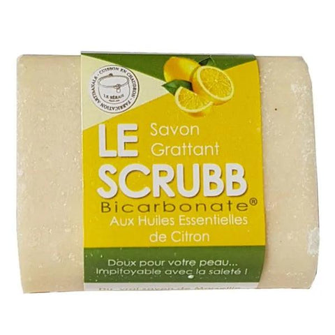 La compagnie du bicarbonate "The Scrubb" Scouring Soap Baking Soda and Lemon Essential Oil 100g