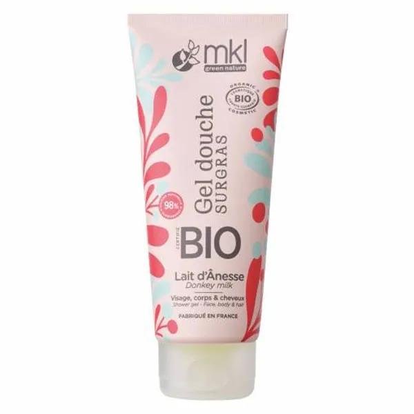 MKL Gel Douche BIO Lait d'Anesse, cheveux, visage et corps 200 ml