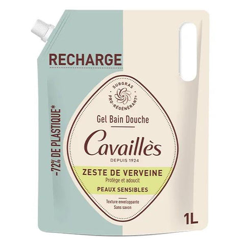 Rogé Cavaillès Eco-recharge gel bain douche zeste de verveine (1L)