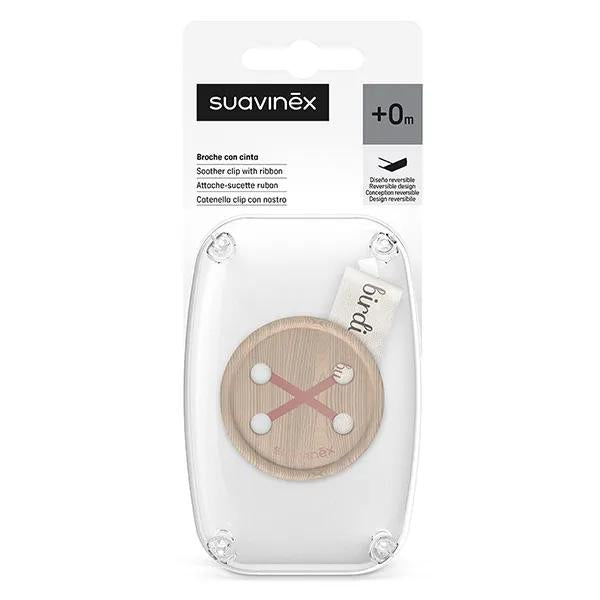 Suavinex Attache-Sucette Ruban Birdies Rose
