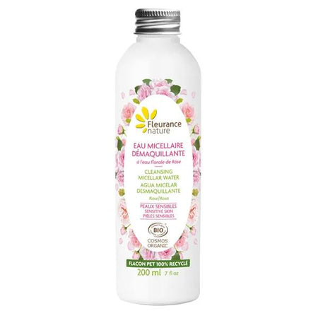 Fleurance Nature Eau micellaire démaquillante rose bio (200 ml)
