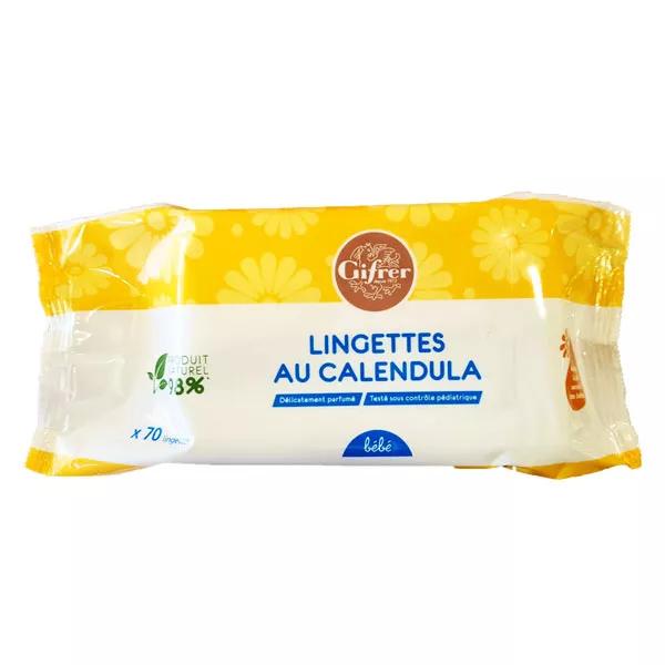 Gifrer Bébé Lingettes au Calendula (70 unités)